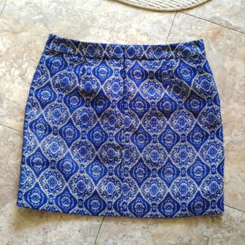 J Crew A-line jacquard skirt, size 8 - Picture 3 of 8